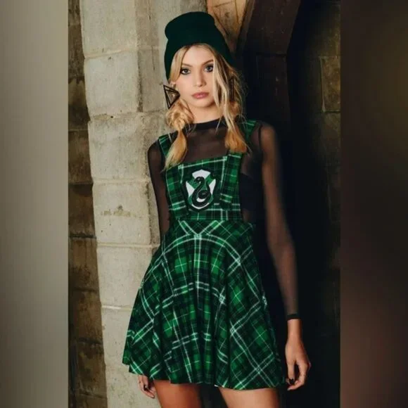 Blackmilk | Dresses | Blackmilk Harry Potter Tartan Slytherin Apron Dress Size Medium | Poshmark Blackmilk | Dresses | Blackmilk Harry Potter Tartan Slytherin Apron Dress Size Medium | Poshmark